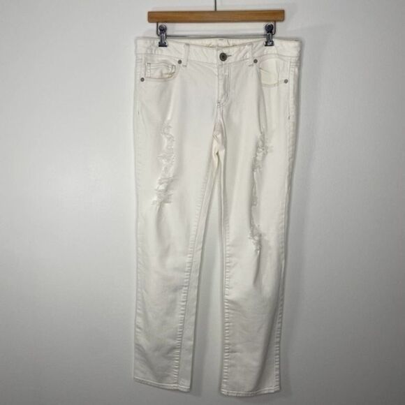 AMERICAN EAGLE Skinny High Rise Stretch Distressed Jeans - Picture 2 of 8